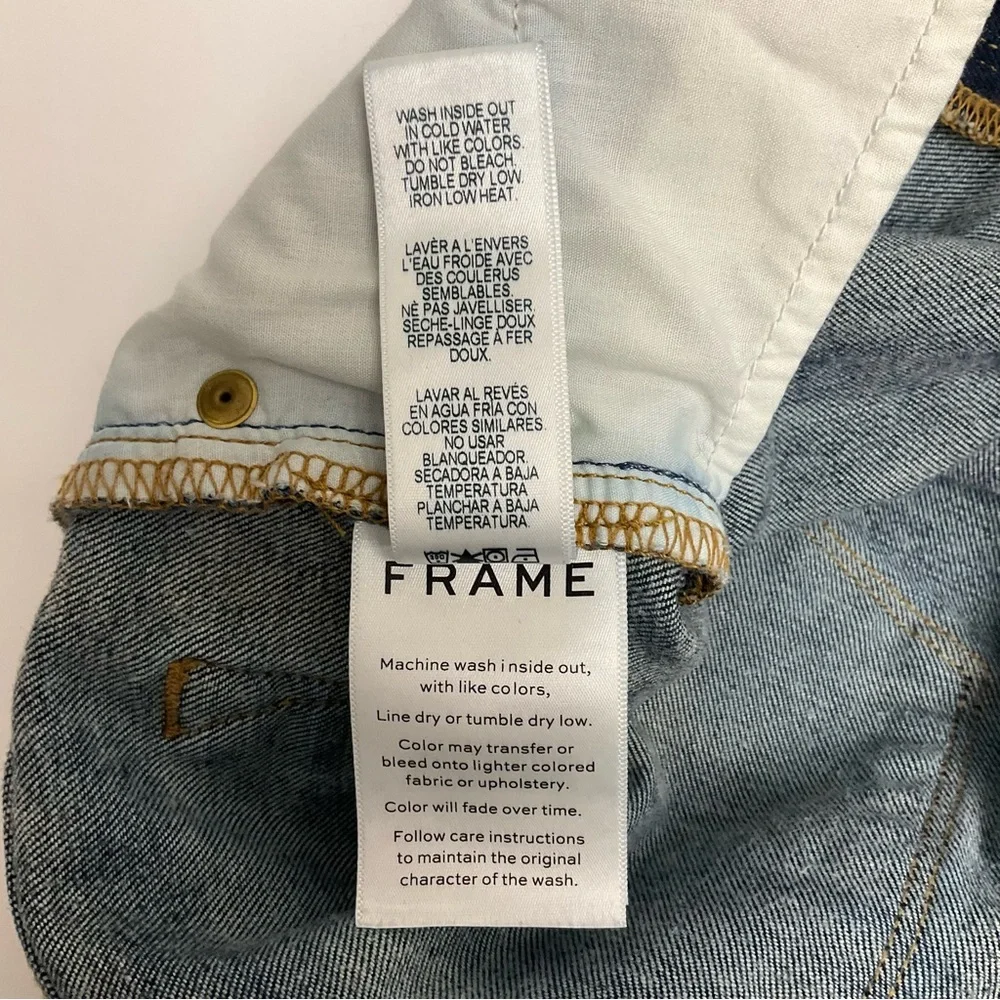 Frame Le Garcon Womens Size 26 Slouchy Dark Wash Mid Rise Boyfriend Jeans - Picture 11 of 11
